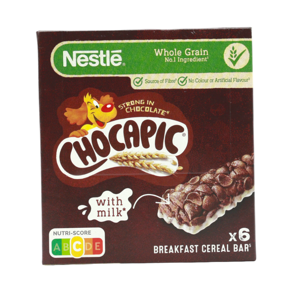 Barres céréales breakfast Chocapic chocolat et lait Nestlé, 6x25g