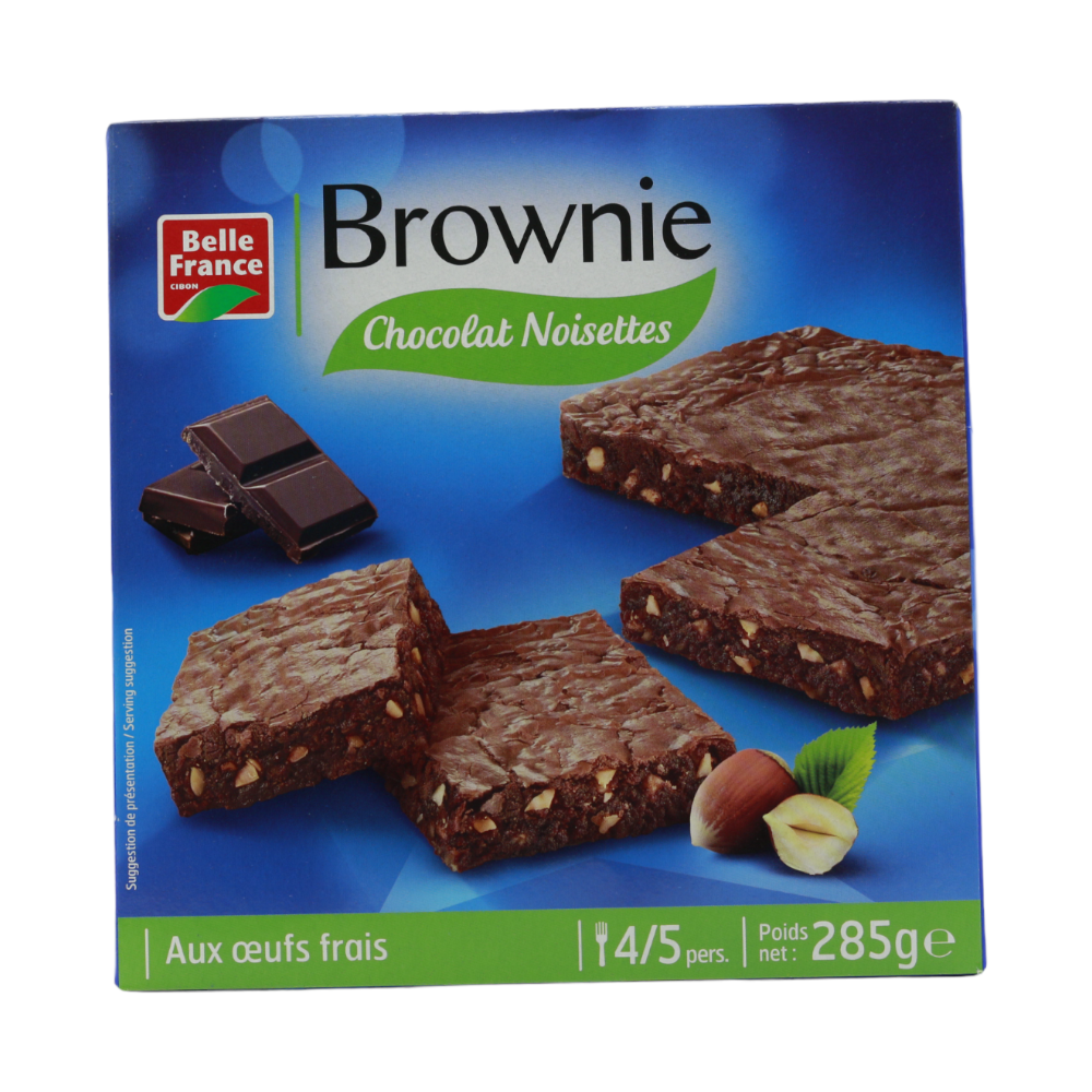 Brownies chocolat & noisette Belle France, 285g