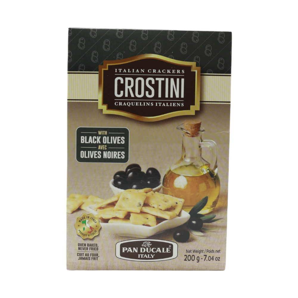 Crackers Italiens Olives noires Crostini, 200g