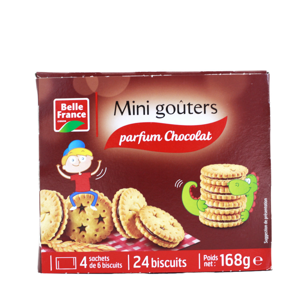 BELLE FRANCE Mini goûter parfum chocolat, 168g