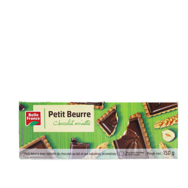 BELLE FRANCE Petit Beurre Chocolat & Noisette, 150g