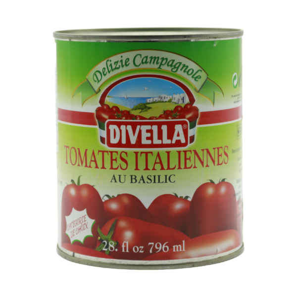 Tomates Italiennes pelées Divella, 796ml