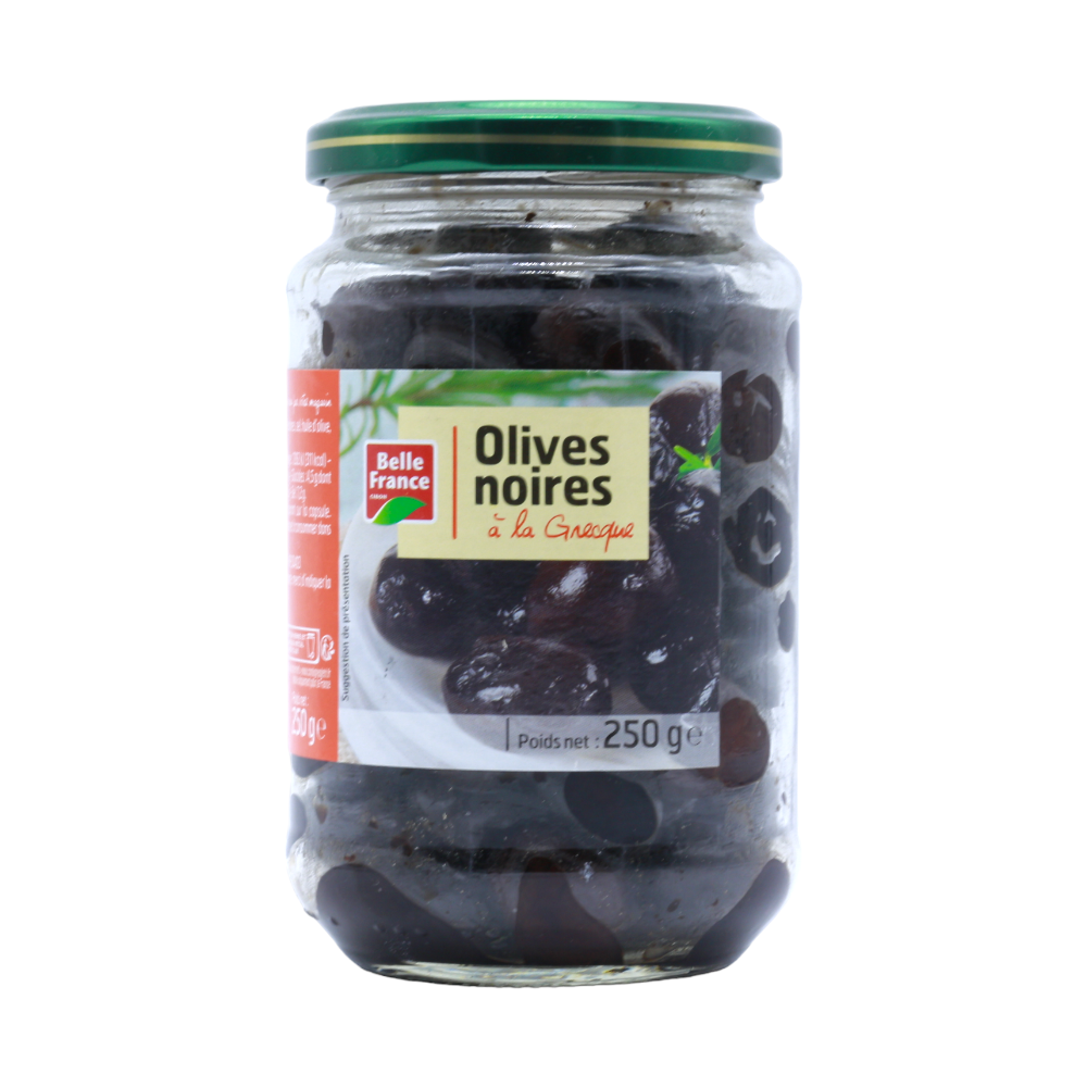 Olives noires à la Grecque, 250g